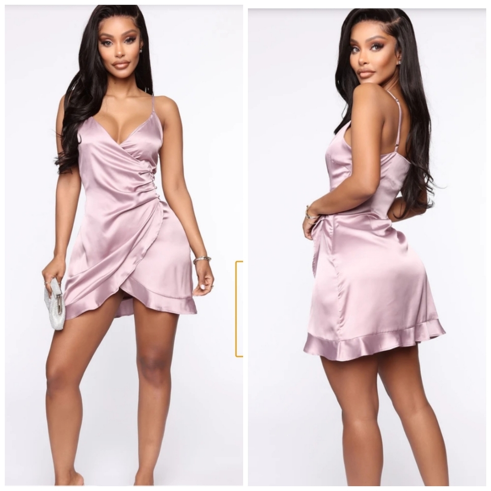FASHION NOVA | [NwT]Lavender Satin Mini!